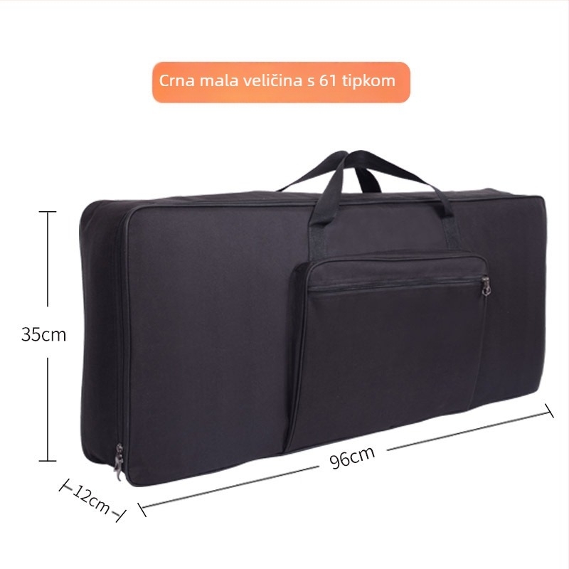 Torba za električno piano, 61 tipki, univerzalna, debeli pamučni jastuk, vodootporna (torba za instrumente)