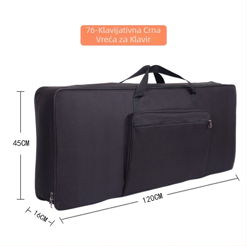 Torba za električno piano, 61 tipki, univerzalna, debeli pamučni jastuk, vodootporna (torba za instrumente)