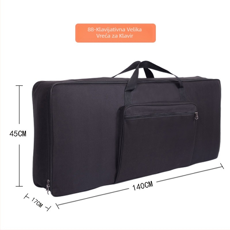 Torba za električno piano, 61 tipki, univerzalna, debeli pamučni jastuk, vodootporna (torba za instrumente)