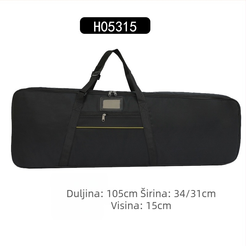 Torba za električno piano, 61 tipki, univerzalna, debeli pamučni jastuk, vodootporna (torba za instrumente)