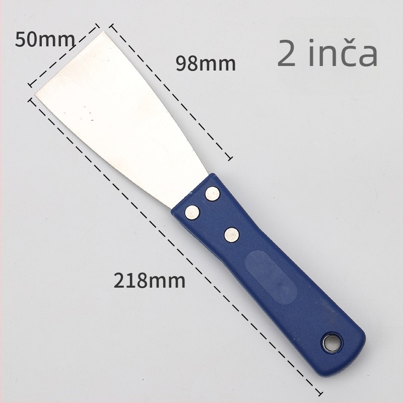 Špatula za kit s nehrđajućim čelikom, produžena debela oštrica za bojanje i čišćenje