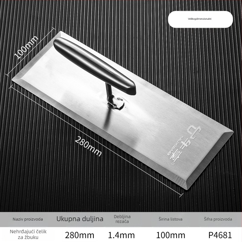 Enjoy Nehrđajuća čelična špatula za mort – ploski nož, za dekoraciju i gradnju, industrijske kvalitete