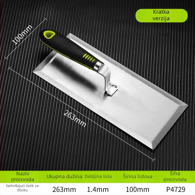 Enjoy Nehrđajuća čelična špatula za mort – ploski nož, za dekoraciju i gradnju, industrijske kvalitete