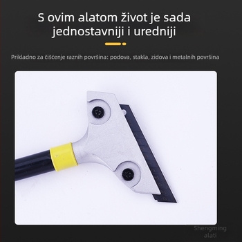 Težinski alat za čišćenje fuge od aluminijske legure, višenamjenski skraper za uklanjanje ljepila pri postavljanju keramičkih pločica
