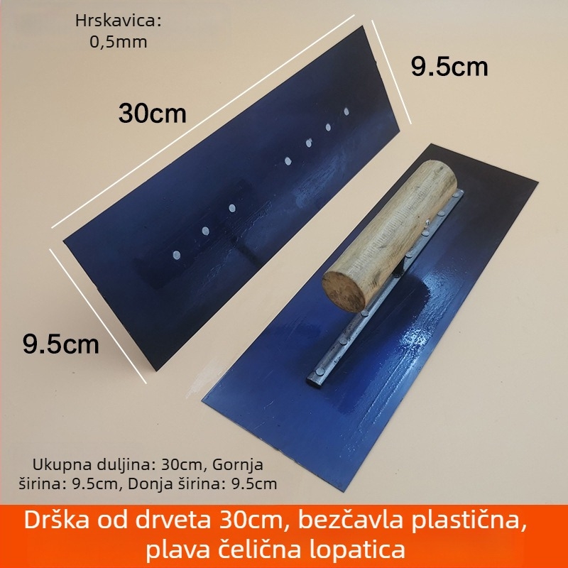 Špatula za žbukanje od mangan čelika za gletanje