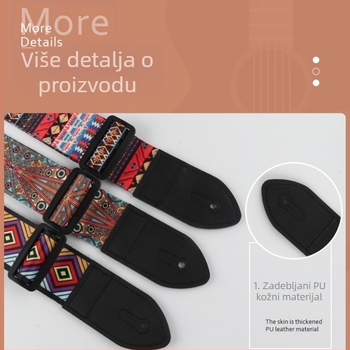 5 cm izvezeni remen za gitaru