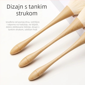 Četkica za prašinu noktiju s dugom drškom i mekanim dlačicama za čišćenje noktiju