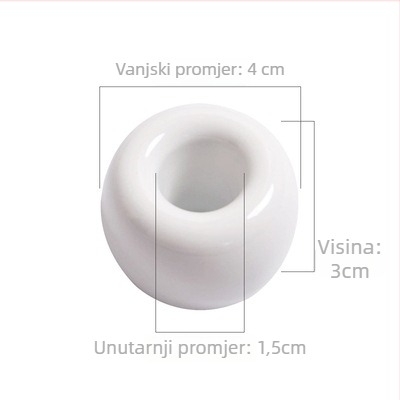 Keramički držač četkice Chengmei Ceramics, montaža bez bušenja, keramika, moguć ispis loga