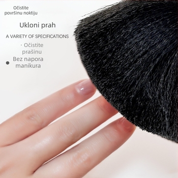 Četka za prašinu noktiju i čišćenje kose s kristalnom glavom – posebna frizerska četka, Hongnuo Beauty, Guangdong