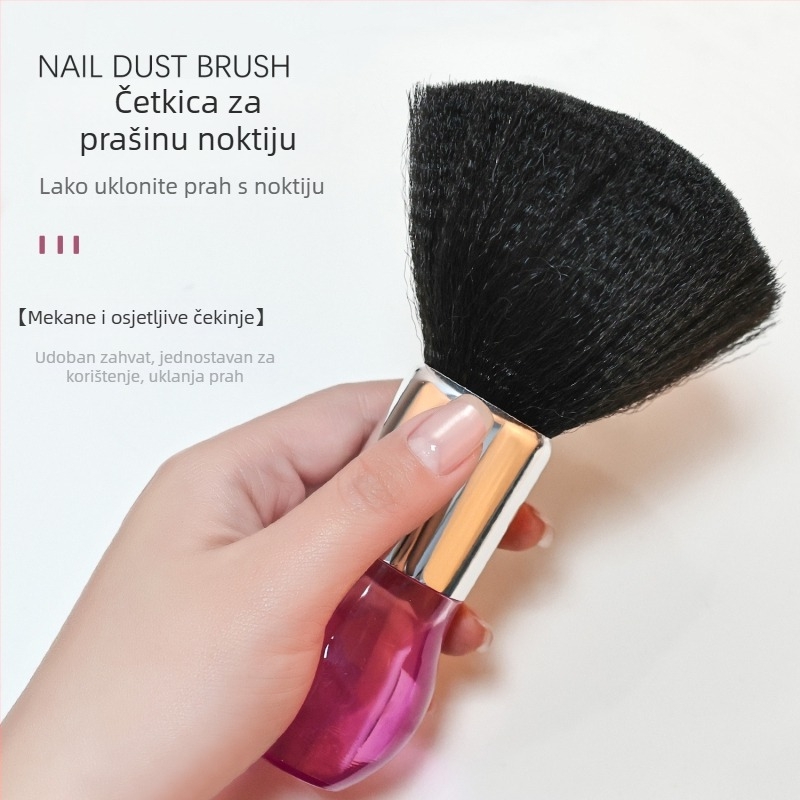 Četka za prašinu noktiju i čišćenje kose s kristalnom glavom – posebna frizerska četka, Hongnuo Beauty, Guangdong