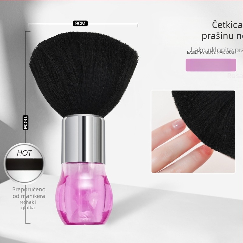 Četka za prašinu noktiju i čišćenje kose s kristalnom glavom – posebna frizerska četka, Hongnuo Beauty, Guangdong