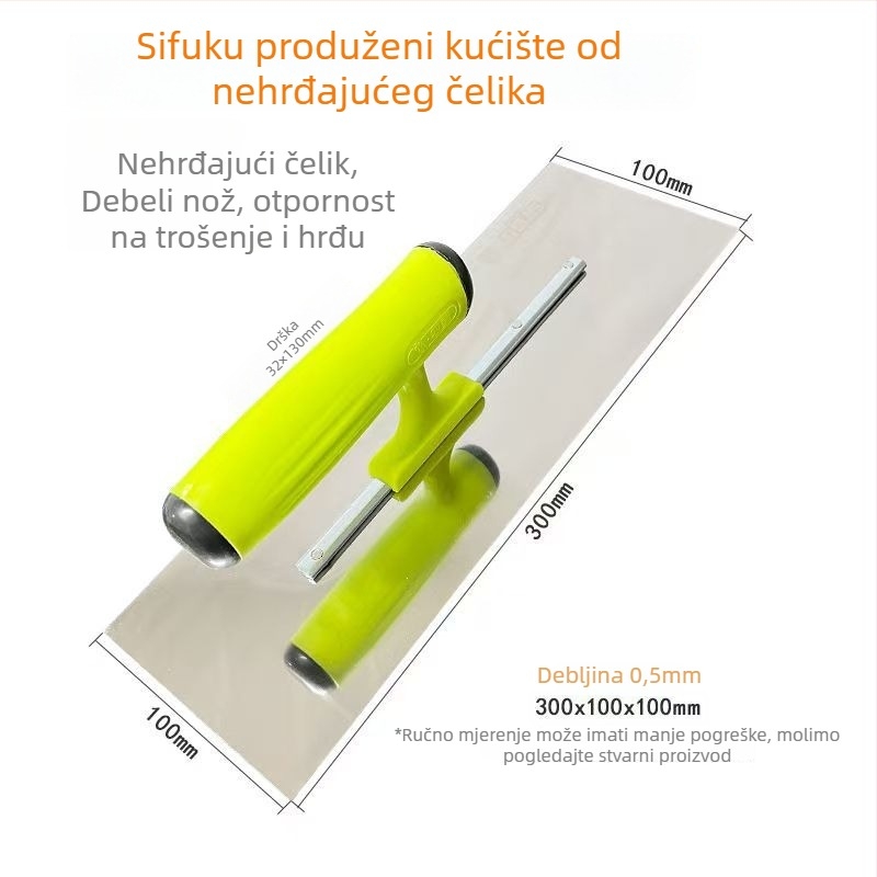 Špatula za glet Four Blessings, debljina 0,5 mm, široko područje primjene