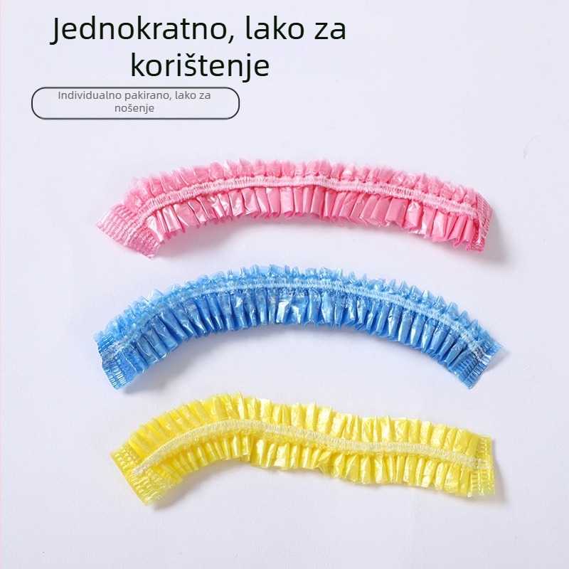 Jednokratna kapa za tuširanje, PE, za frizersku/kućnu/hotel upotrebu, jednokratna upotreba, mogućnost prilagodbe