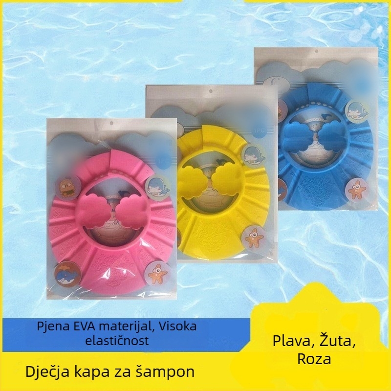 Prilagodljiva EVA kapa za djecu, dječja kapa za tuširanje, 50 g