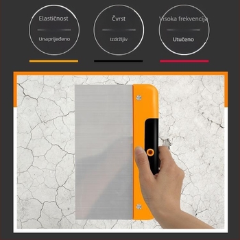 Nerđajući čelik: škraper, alat za žbukanje i spatula za automobilsku opremu