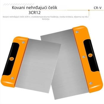 Nerđajući čelik: škraper, alat za žbukanje i spatula za automobilsku opremu