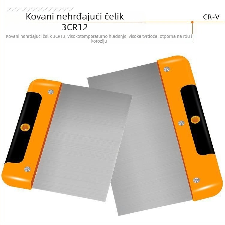 Nerđajući čelik: škraper, alat za žbukanje i spatula za automobilsku opremu