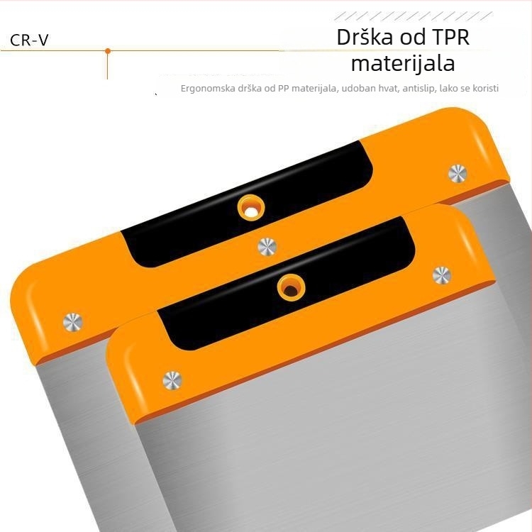 Nerđajući čelik: škraper, alat za žbukanje i spatula za automobilsku opremu