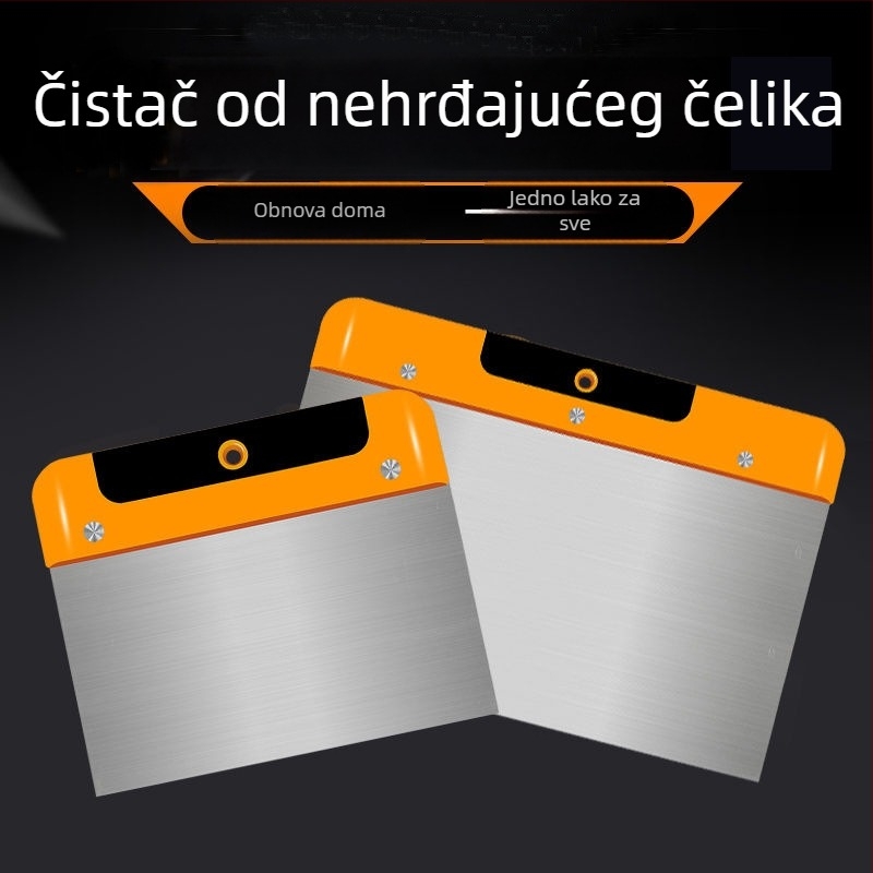 Nerđajući čelik: škraper, alat za žbukanje i spatula za automobilsku opremu