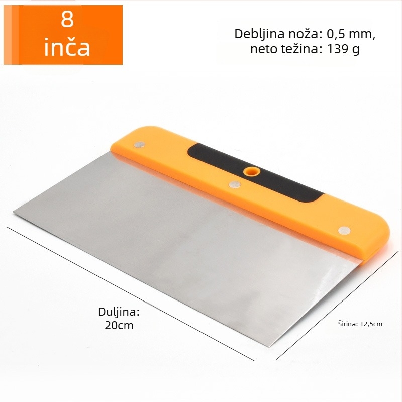 Nerđajući čelik: škraper, alat za žbukanje i spatula za automobilsku opremu