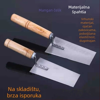 Zidarova špatula od karbonskog čelika s alatom za zaobljivanje rubova
