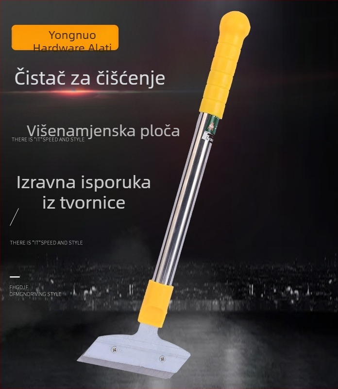 Teleskopspatula za čišćenje s plastičnim držalom i glavom od aluminija/željeza, serija Čista lopata