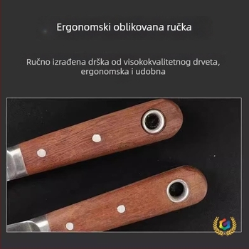 Set alata za bojanje – drvena drška i čelična glava, nehrđajući čelik, četiri komada, alat za odmrzavanje