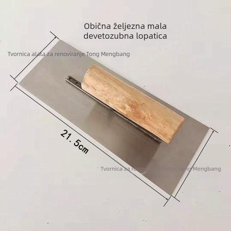 Špachtla za žbukanje s konstrukcijom od ugljičnog i nehrđajućeg čelika za epoksidne podove i samonivelirajuću malteru
