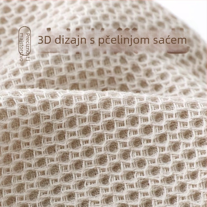 Suha kapa za kosu od čiste pamuka, uzorak medonosne ćelije, 50–79 g (Brand: King shore / Gold Number)