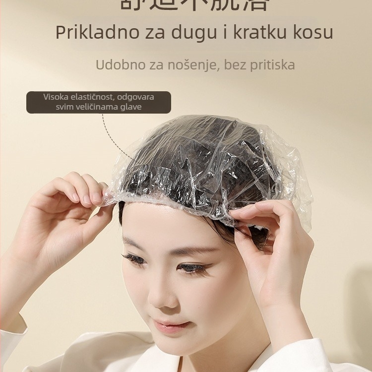 Jednokratna kapa za tuširanje, vodootporna, debela, za žene i djecu