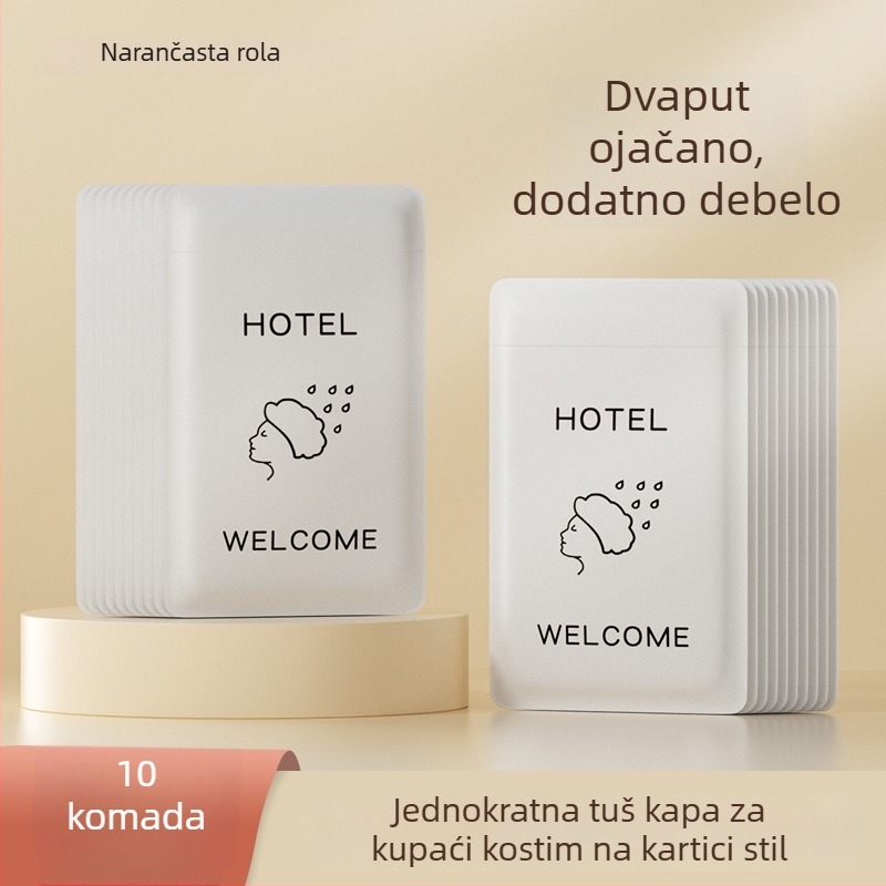 Jednokratna kapa za tuširanje, vodootporna, debela, za žene i djecu