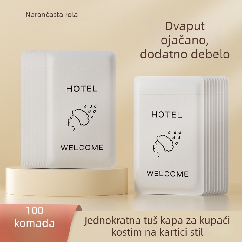 Jednokratna kapa za tuširanje, vodootporna, debela, za žene i djecu