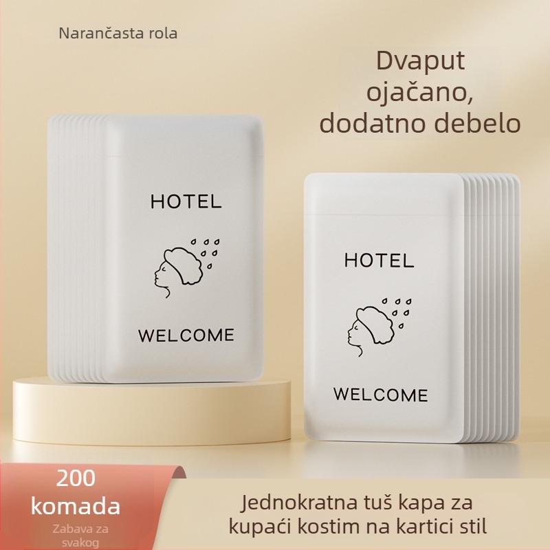 Jednokratna kapa za tuširanje, vodootporna, debela, za žene i djecu