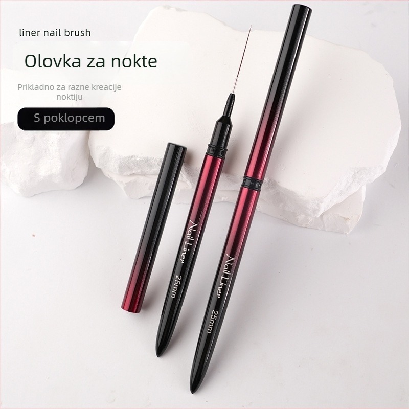 Set od 6 četkica za crtanje noktiju s metalnom ručkom – prijenosan, Makeup Sculpting marka, porijeklo Jiangxi