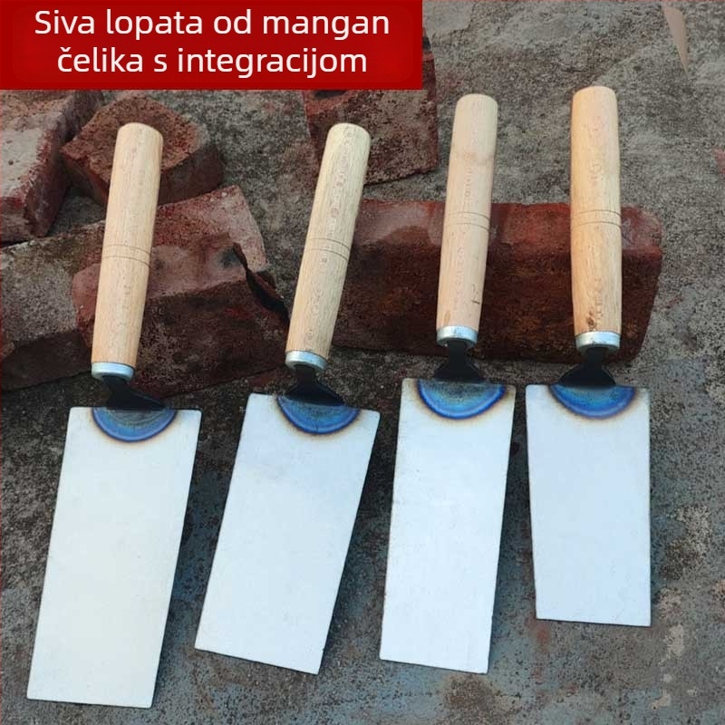 Špatula za zidarske radove od kovanog manganskog čelika, zgusnuta; za zidanje, postavljanje cigli i pločica