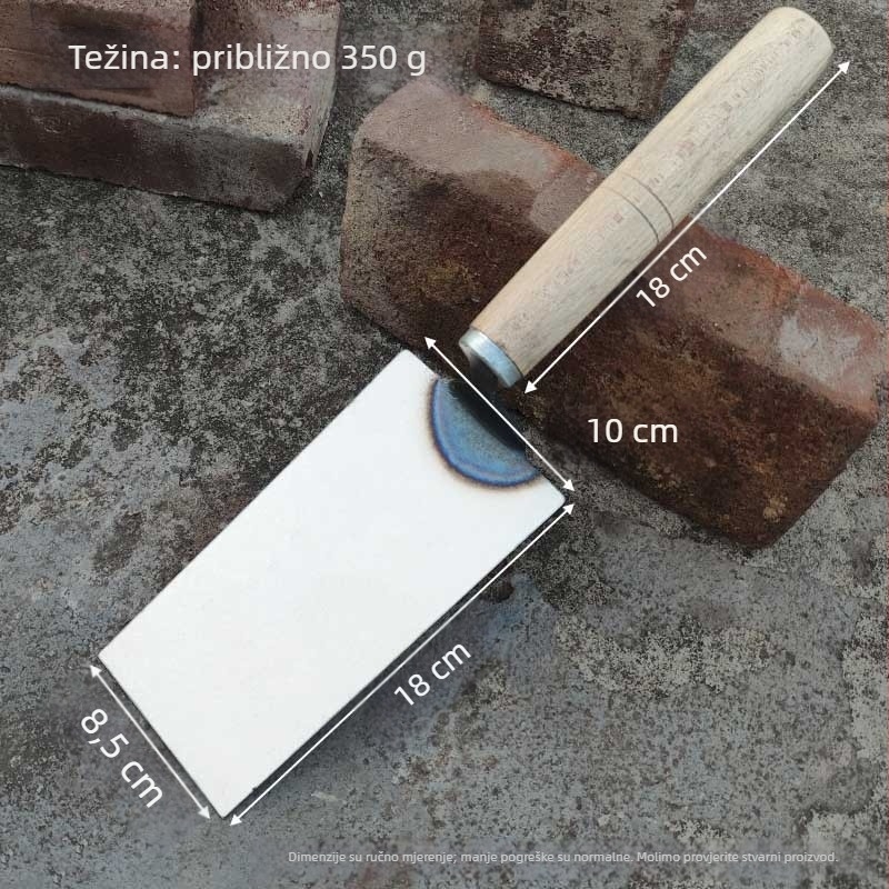 Špatula za zidarske radove od kovanog manganskog čelika, zgusnuta; za zidanje, postavljanje cigli i pločica
