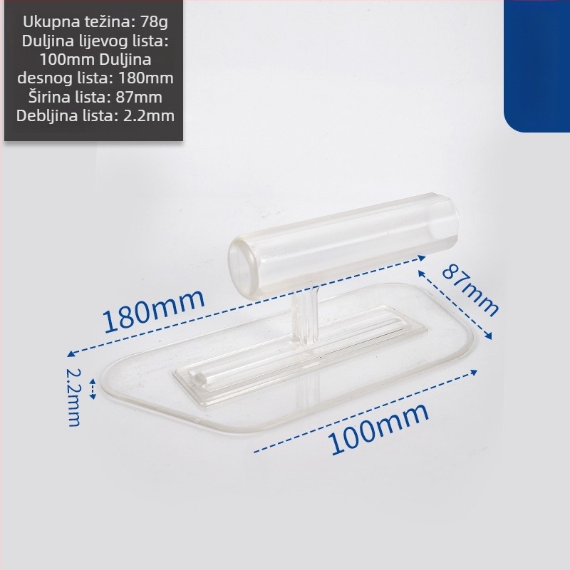 Plastična spatula s ploskim nožem za špachtanje i nanošenje vapnenog maltera