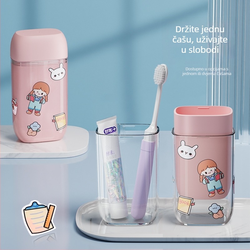 Držač za četkicu za zube: putni set s mogućnošću skladištenja, plastičan, izlazi ljeto 2024, podrijetlo Kina