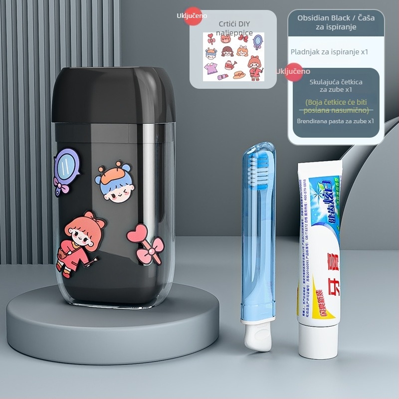 Držač za četkicu za zube: putni set s mogućnošću skladištenja, plastičan, izlazi ljeto 2024, podrijetlo Kina