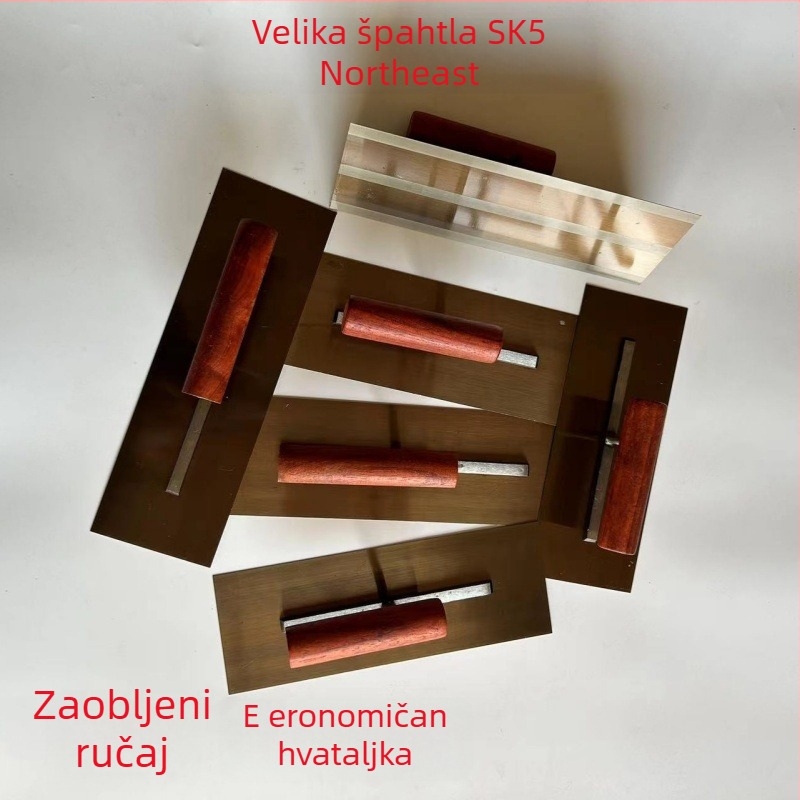 Špatalja za unutarnje zidove s oštricom od SK5 visokougljičnog čelika, podnož od 45# čelika, drvena ručka, model 250/270/300