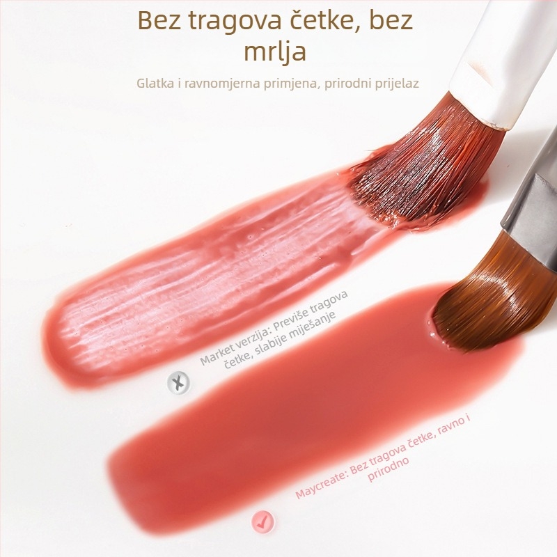 Set četkica za nokte — 7 kom, plastične dugačke ručke (Bodybuilding Research)