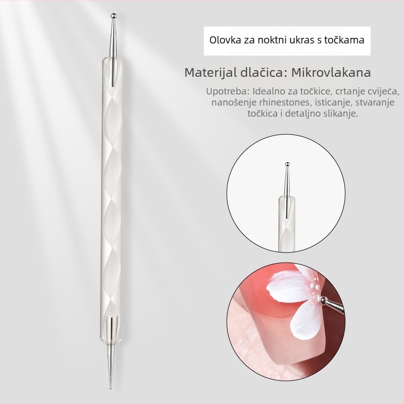 Set četkica za nokte — 7 kom, plastične dugačke ručke (Bodybuilding Research)