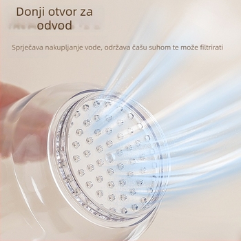 Putni set za četkicu i čašu za ispiranje – Materijal visoke kvalitete, suho/mokro odvajanje, zaštita od prašine, prenosni