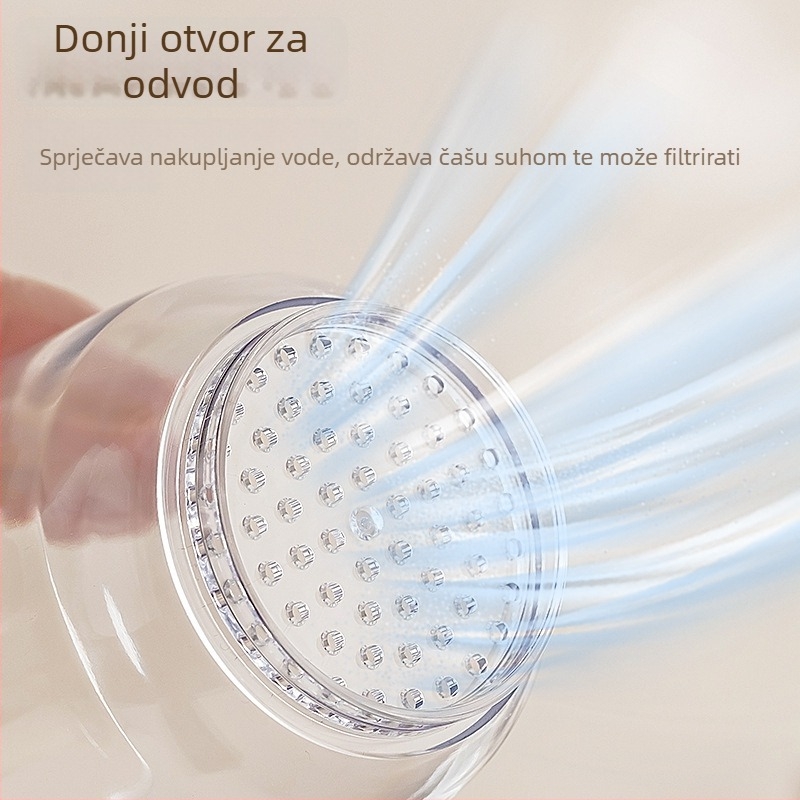 Putni set za četkicu i čašu za ispiranje – Materijal visoke kvalitete, suho/mokro odvajanje, zaštita od prašine, prenosni