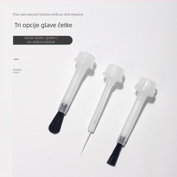 Set za zamjenu četkica za nokte s lukom fan glavom i ravnom glavom – profesionalni alati za manikuru, branda Chusha, 1 kom