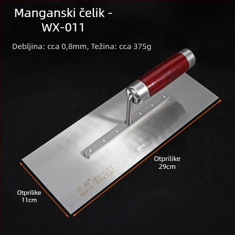 Nehrđajuća čelična špatula za žbukanje, za arhitekturu, model Putty scraper, marka 0001