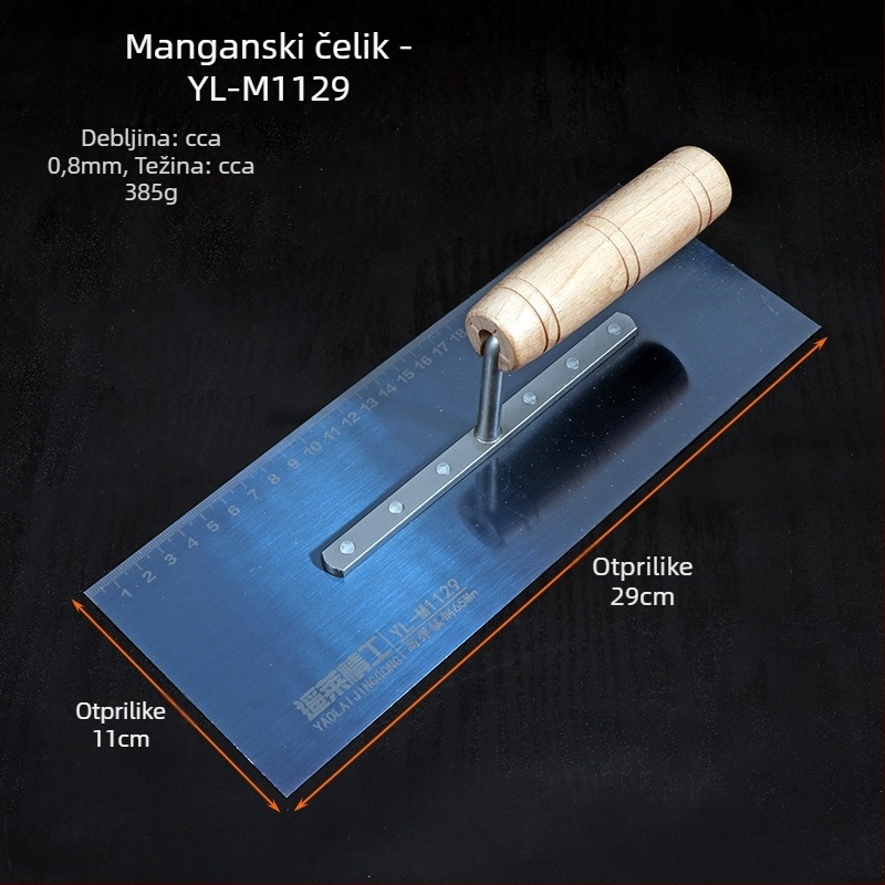 Nehrđajuća čelična špatula za žbukanje, za arhitekturu, model Putty scraper, marka 0001