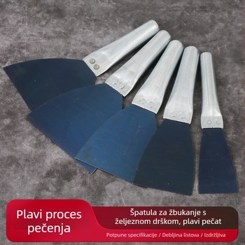 Špachtla za žbukanje s metalnom drškom, za čišćenje spojeva na stijenkama, škrabica, gleter, mangan čelik, super tvrda