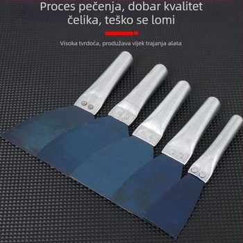 Špachtla za žbukanje s metalnom drškom, za čišćenje spojeva na stijenkama, škrabica, gleter, mangan čelik, super tvrda