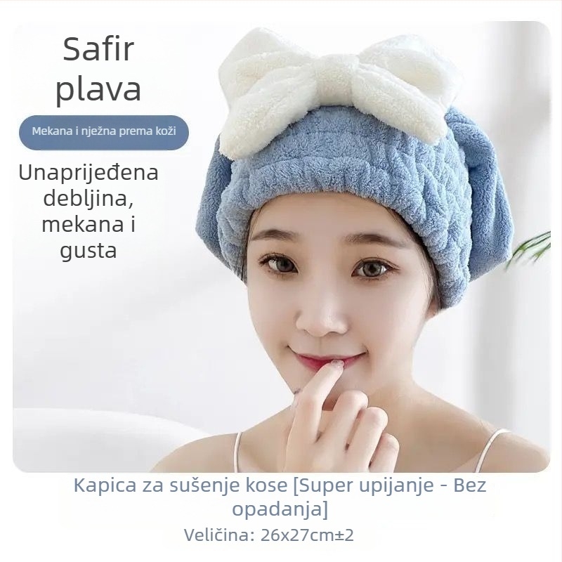 Dvostrani ručnik za kosu za brzo sušenje, izuzetno upijajući, Model D1, 120D Coral Fleece, Plain Weave, 140–169 g